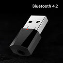 USB Wireless Bluetooth 4.2 3.5mm Audio Stereo Receiver for Car AUX Speaker M+