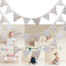 12 Flags 3.2m Lace Rose Leaves Flags Pennant Wedding Birthday Party Decor