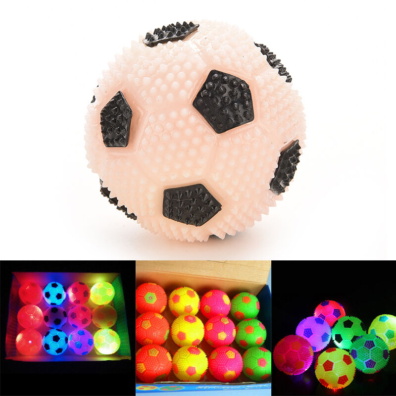 Flashing Bouncing Balls Mini LED Magic Football Kids Toys Gift  Random LJ