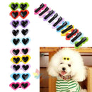 10x Cute Hairpin Puppy Pet Dog Cat Hair Bows Clips Glass Grooming Accessories A