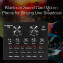 V8 Audio Bluetooth USB Headset Mic K Song Stereo Live Broadcast Sound Card