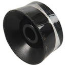4-Piece Black Acrylic + Plastic Top Hat Guitar Speed Bell Knob Volume Tone