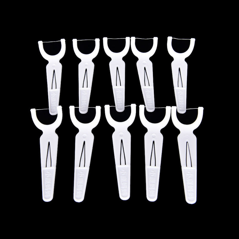 30Pcs/box Sticks Health Tooth Clean Picks Dental Floss Flosser Toothpicks FT