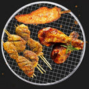 Stainless Steel Round Barbecue Bbq Grill Net Meshes Racks Grid Round Grate  D9M2