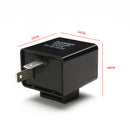 12V 2 Pin Speed Adjustable LED Flasher Relay Motorcycle Turn Signal_Indicator*