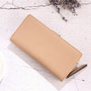 Fashion Women's Leaf Wallet Long Leather Card Holder Purse Zipper Buckle El