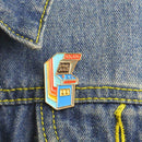 Cartoon Cute Game Machine Brooches Jacket Badges Hat Scarf Decor Jewelry A