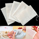 10 Pcs 8x10cm Large Cotton Muslin Drawstring Reusable Bags for Soap Herbs Tea LJ