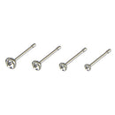 14Pcs/Set-Stainless Steel Hinged Segment Nose Ring Bone Studs Hoop Body-Pierc Bj