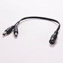 5.5x2.1mm CCTV Camera 1 Female to 2 Male DC 12V Power Splitter Cable Adapter JR