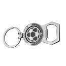 2018 World Cup Football Keychain Bottle Opener Rotary Key Chain Beer Bottle E9A1