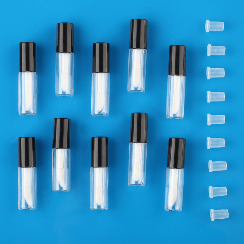 10x Empty Clear Lip Gloss Tube Lip Balm Bottle Container Mini Tube DIY Make Up