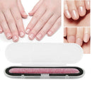 Glass Nail File Crystal Nail Shiner Nano Mini Buffers Block with Portable C