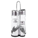 5X Salt Pepper Oil Sauce Vinegar Dispenser Cruet Condiment Set Glass Contai H3K2