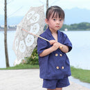 2xFloral Parasol Umbrella Decoration Wedding Bride Handmade Photography Prop
