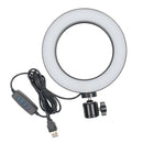 8" Selfie Ring Light for Live Stream/Makeup Desktop Led Camera Ringlight Lamp
