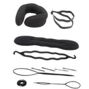 6pcs/set DIY Twist Styling Sponge Disk Comb Hairpin Hoop Dish Hair Tool