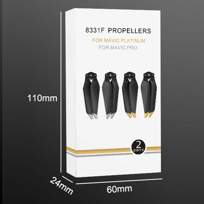 2 Pairs DJI Mavic Pro PLATINUM Propeller 8331 Low Noise Quick Release