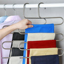 Multi-Functional S-Type Stainless Steel Trouser Rack Traceless Non-Slip Stor OZ