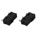 Black Push Button Actuator Limit Micro Switch 2 Pieces I7S9