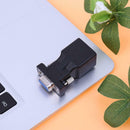 VGA Extender Female to LAN CAT5 CAT5E RJ45 Ethernet Female Adapter