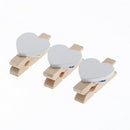 100 Pack Heart Shaped Mini Clothespins for Hanging Photos for Bridal Shower
