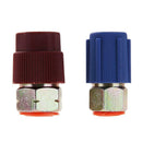 Retrofit 7/16 to 3/8 Conversion Adapter R12 to R134a High/Low AC Fitting A