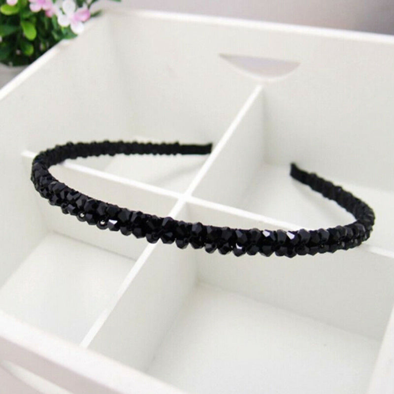 Women Girl Metal Crystal Hairband Headband Beautiful Jewelry HeadwearHair Ban Gw
