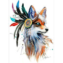 Wolf 5D DIY Part Drill Special Shaped Diamond Painting Color Cross Stitch