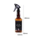 500mL Hairdressing Spray Bottle Refillable Mist Bottles Salon Tools (Brown) A