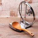 Stainless Steel Kitchen Utensil Holder Multi-function Pot Cover Holder Rack New