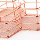 Pen Cup Holder For Desk Tidy Hexagon iron Hollow Makeup Brush Organizer Sta
