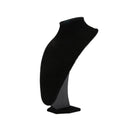 Velvet Necklace Pendant Chain Jewelry Bust Display Holder Stand Black 36*24 K5L6