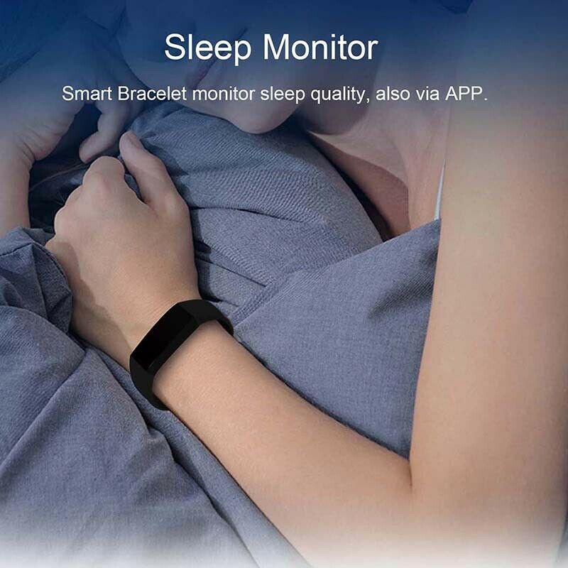 HOT 115PLUS Smart Band Support Heart Rate Blood Pressure Calorie Step Monit R5M8