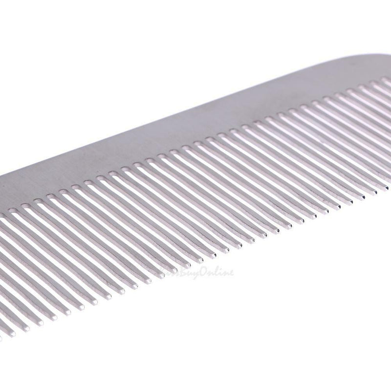Stainless Steel Anti-static Hair Styling Comb Salon Barbers Hairdressing Brush