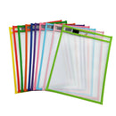 10Pcs Dry Erase File Folder Document Bag For Reusable Writing And Wiping Bags