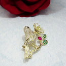 Corsage Brooch Dress Fashion Cute Animal Bird Brooch Ladies Men'S Scarf Col