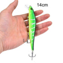 1pc 14cm/23g minnow fishing lures plastic baits hard lures fishing hooks 3