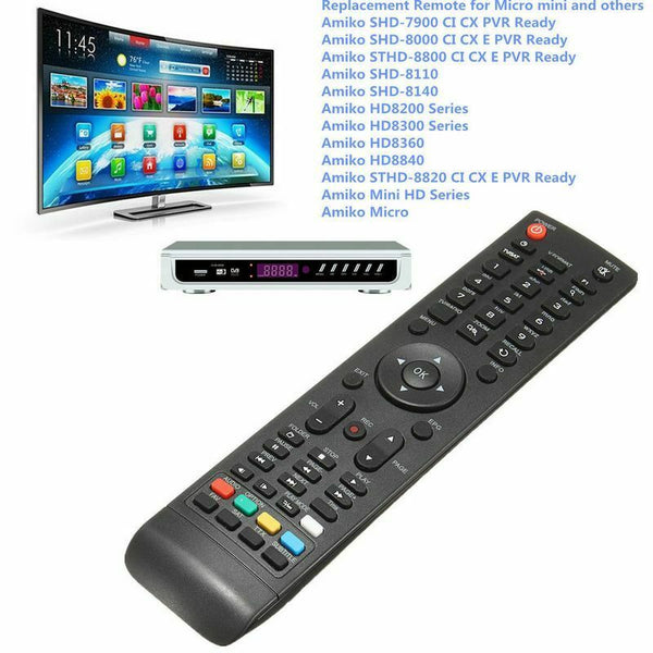 For Amiko Micro Mini HD/SHD Series SHD-8110 HD8360 Replacement Remote Control