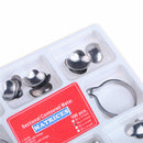 100Pcs 50/35Ã‚Âµm Dental Sectional Contoured Matrices Wedges Matrix Kit w/ 2 Rings