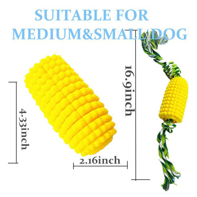 Corn Dog Chew Toys, Dog Toothbrush Corn Teeth Cleaning Toys Puppy Chew Brushing