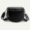 Fashion Crossbody Bag Women Leather Shoulder Messenger Saddle Bags (Black)