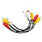 Audio Video cable RCA (phono) Y splitter male to 2 female Y Adapter cord ParJ2K6