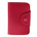 Card Holder Bank Credit Card ID Card Holder Case Bag Wallet rose red