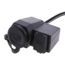 12V Car Cigarette Lighter Socket Motorcycle Auto Mounting Socket with Cover Y7C7