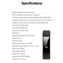 Watchband Replacement Accessory for ID115Plus HR Smart Watch(Black)