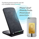 Leather Fast Wireless Charger For Phone 10W Rapidly Charge,Portable Chargin