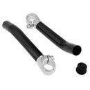 1 Pair Mountain Bike Road Bicycle Bar End Handlebar Grips with Bar Plugs Black