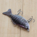 'Alive' Multi Jointed fishing Fish lures Bait Bass Crankbaits Tackle Popp  OXJ