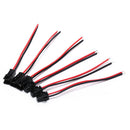 10Pairs 10cm Long JST 2Pins Plug Male/Female Wire Connector Quick Connec JR